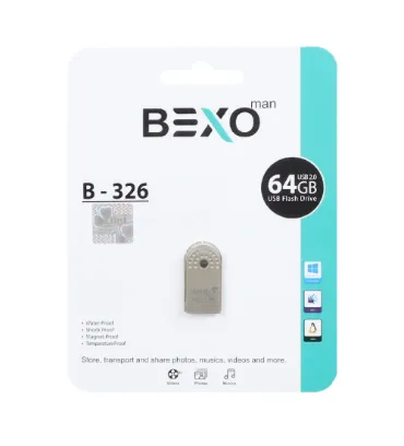تصویر  فلش مموری بکسو  64 گیگابایت مدل B-326 USB2.0