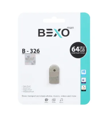 تصویر  فلش مموری بکسو  64 گیگابایت مدل B-326 USB2.0