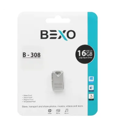 تصویر  فلش مموری بکسو  16 گیگابایت مدل B-308 USB2.0