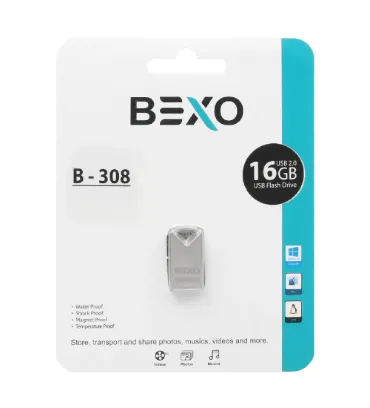 تصویر فلش مموری بکسو مدل B-308 USB 2.0 ظرفیت 16 گیگابایت