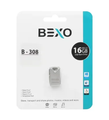 تصویر  فلش مموری بکسو مدل B-308 USB 2.0 ظرفیت 16 گیگابایت