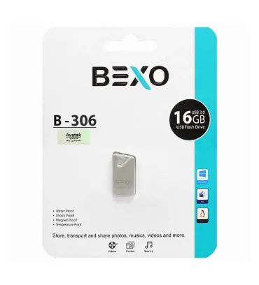 تصویر  فلش مموری بکسو مدل B-306 USB2.0 ظرفیت 16 گیگابایت