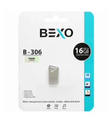 تصویر  فلش مموری بکسو مدل B-306 USB2.0 ظرفیت 16 گیگابایت