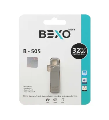 تصویر  فلش مموری بکسو  32 گیگابایت مدل B-505 USB2.0