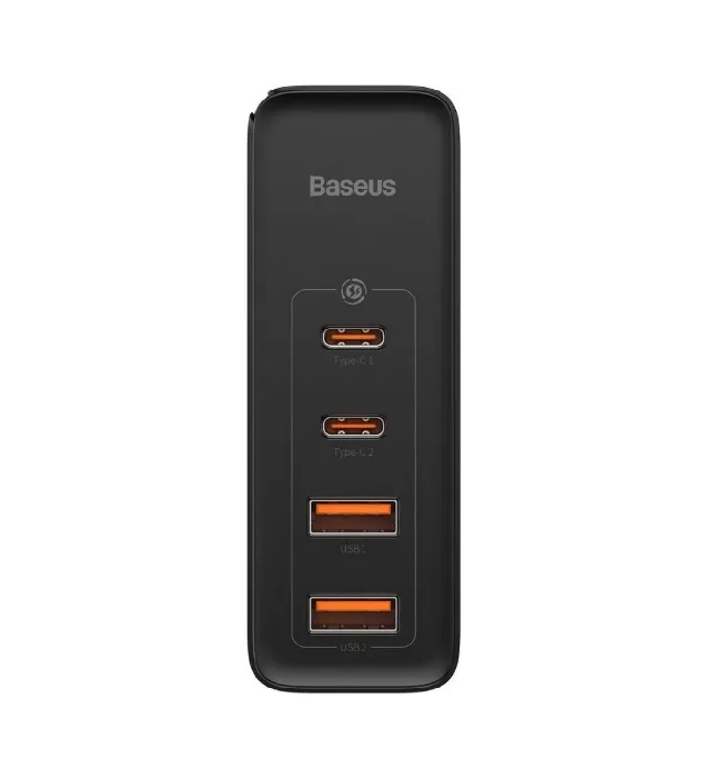 تصویر  شارژر دیواری باسئوس 100 وات مدل GaN2 CCGAN2P-L (چهار پورت)