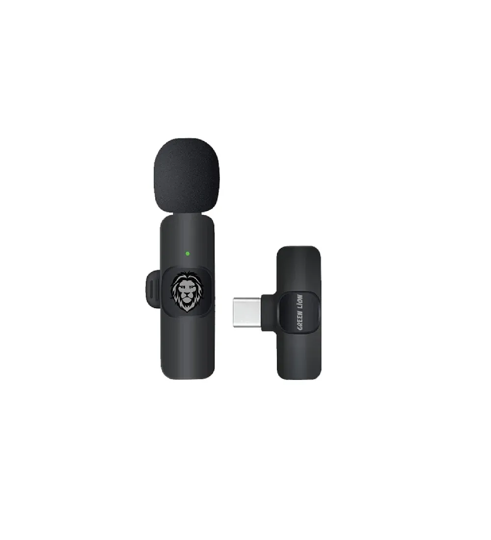 تصویر  میکروفن یقه‌ای گرین لاین Type-C / Lightning مدل GNSOLOWMICBK