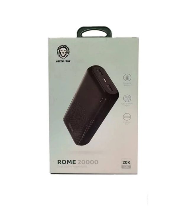 تصویر  پاوربانک گرین لاین مدل Rome Ultra Slim ظرفیت 20000 میلی آمپر ساعت