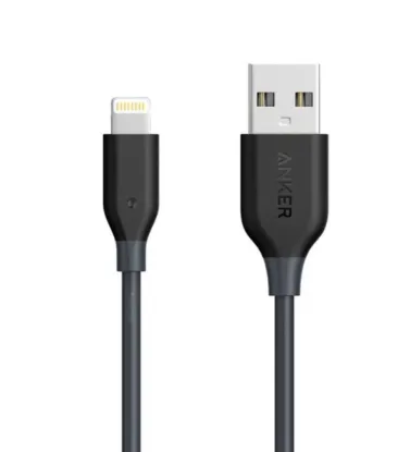 تصویر  کابل شارژ USB به لایتنینگ انکر 0.9 متر مدل A8012