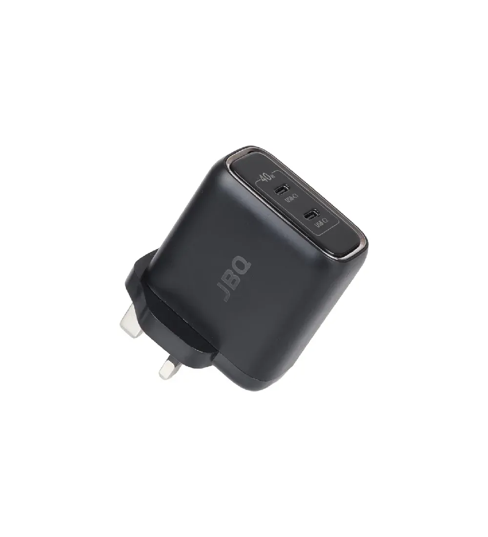 تصویر  شارژر دیواری جی بی کیو 40 وات مدل HC-740 (دو پورت)