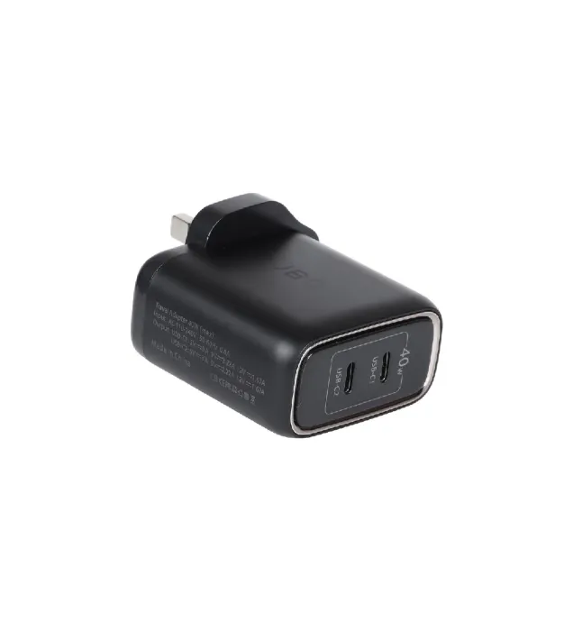 تصویر  شارژر دیواری جی بی کیو 40 وات مدل HC-740 (دو پورت)