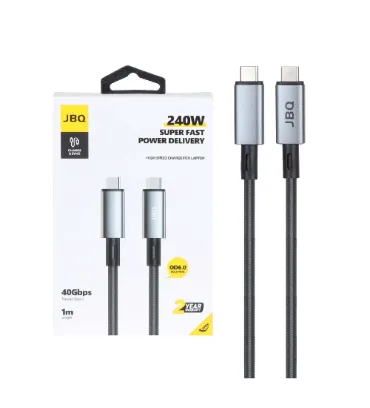 تصویر  کابل شارژ سوپر فست جی بی کیو Type-C to Type-C مدل PCA-24