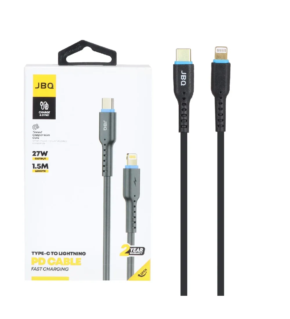 تصویر  کابل شارژ 1.5 متری PD و فست جی بی کیو Type-C to Lightning مدل CA-722