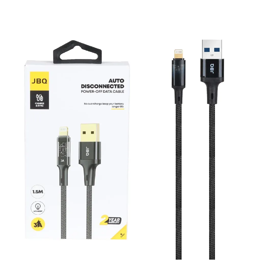 تصویر  کابل شارژ 1.5 متری فست آیفون جی بی کیو مدل CA-728