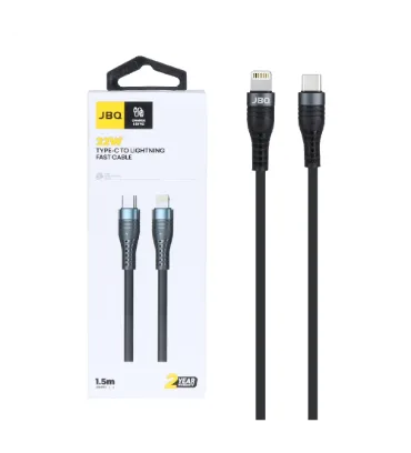 تصویر کابل شارژ 1.5 متری فست جی بی کیو Type-C to Lightning مدل CA-655