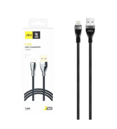 تصویر  کابل شارژ 1.5 متری فست آیفون جی بی کیو مدل ca-500