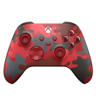 تصویر دسته بازی (کنترلر) کنسول مایکروسافت ایکس باکس مناسب Xbox Series S-X - قرمز ارتشی (کامو ادیشن)