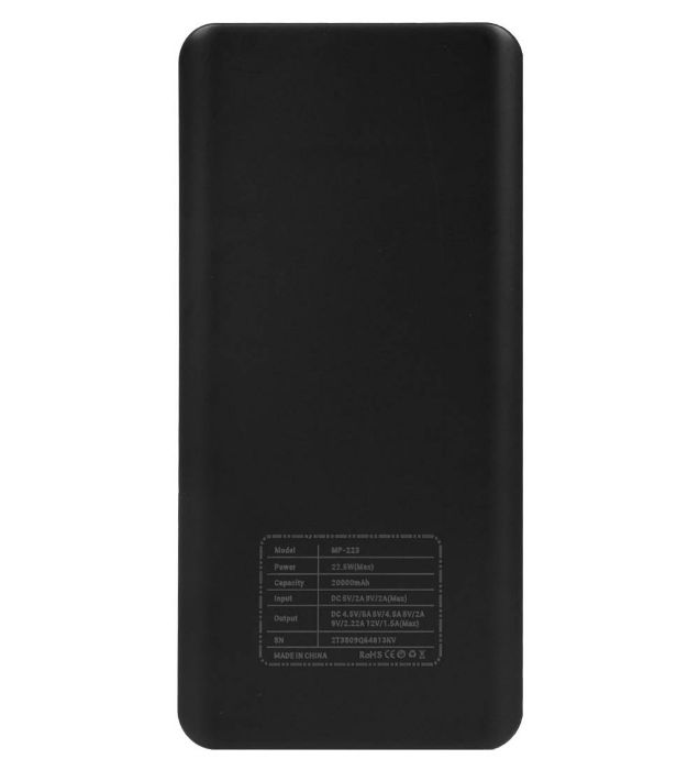 تصویر  پاوربانک میلر مدل MP-223 22.5W ظرفیت 20000 میلی آمپر ساعت