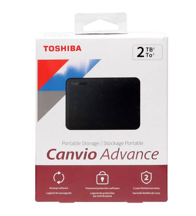 تصویر  هارد اکسترنال توشیبا مدل Canvio Advance ظرفیت 2 ترابایت