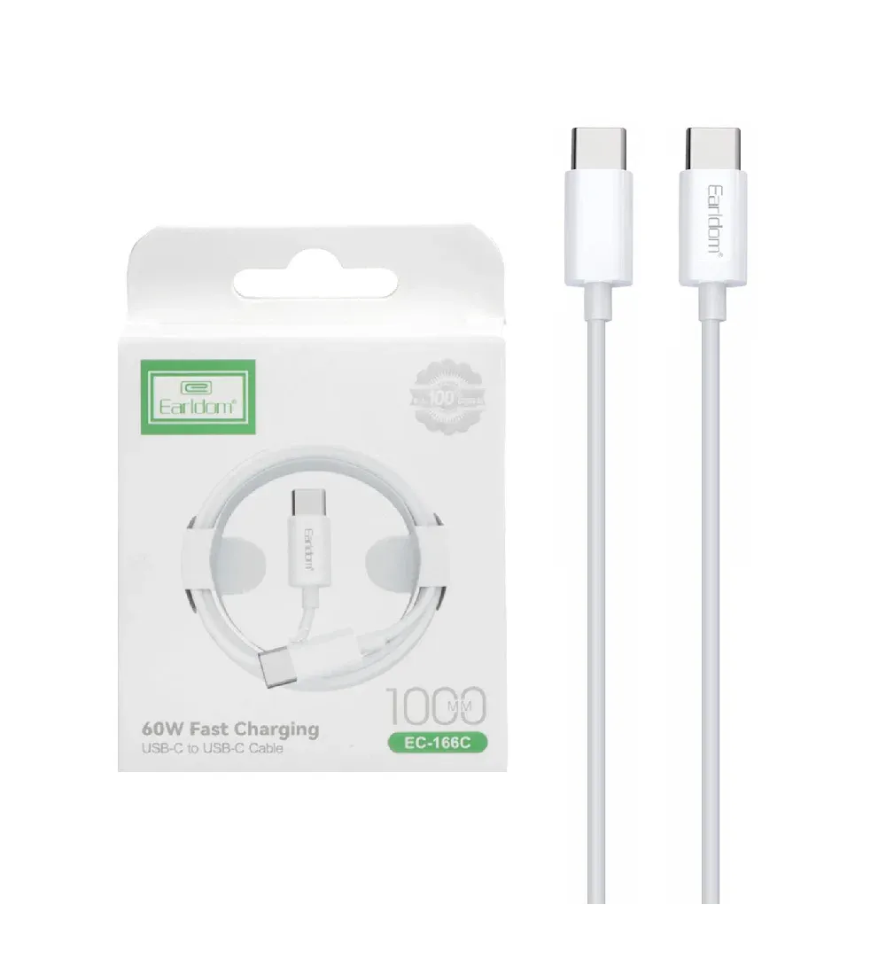 تصویر  کابل شارژ فست ارلدام Type-C to Type-C مدل EC-166C