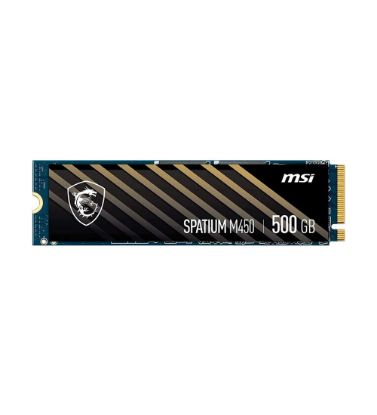 تصویر  هارد دیسک اینترنال ام اس آی مدل SPATIUM M450 SSD Pcle 4.0 NVMe M.2 ظرفیت 500 گیگابایت