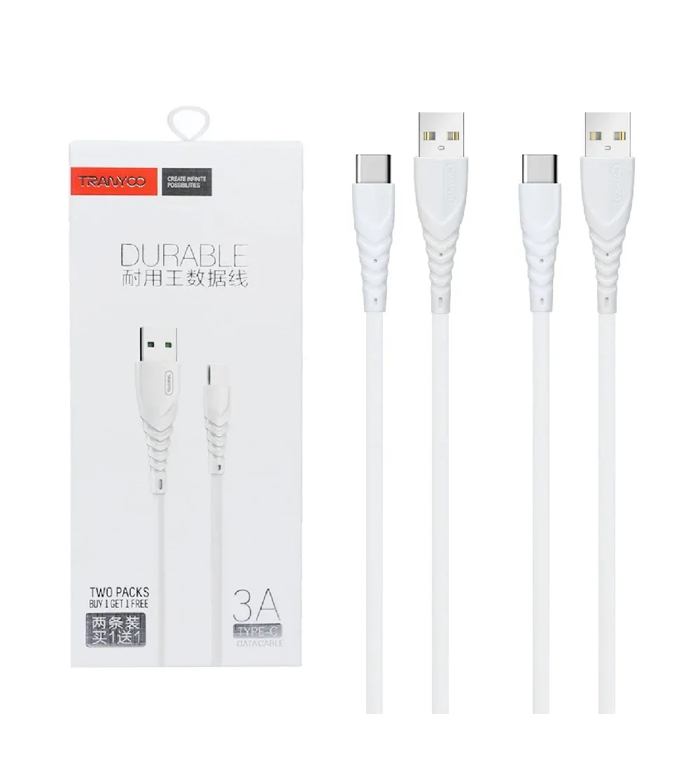 تصویر  کابل شارژ فست Type-C ترانیو مدل S10