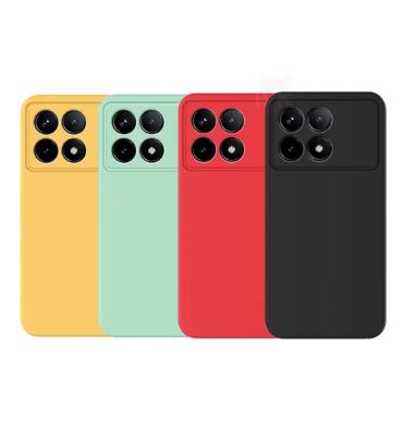قاب گوشی شیائومی Poco X6 Pro مدل سیلیکونی محافظ لنزدار