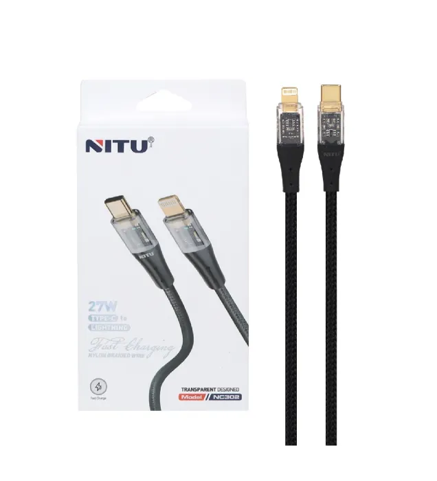 تصویر  کابل شارژ فست نیتو Type-C To Lightning مدل NC302