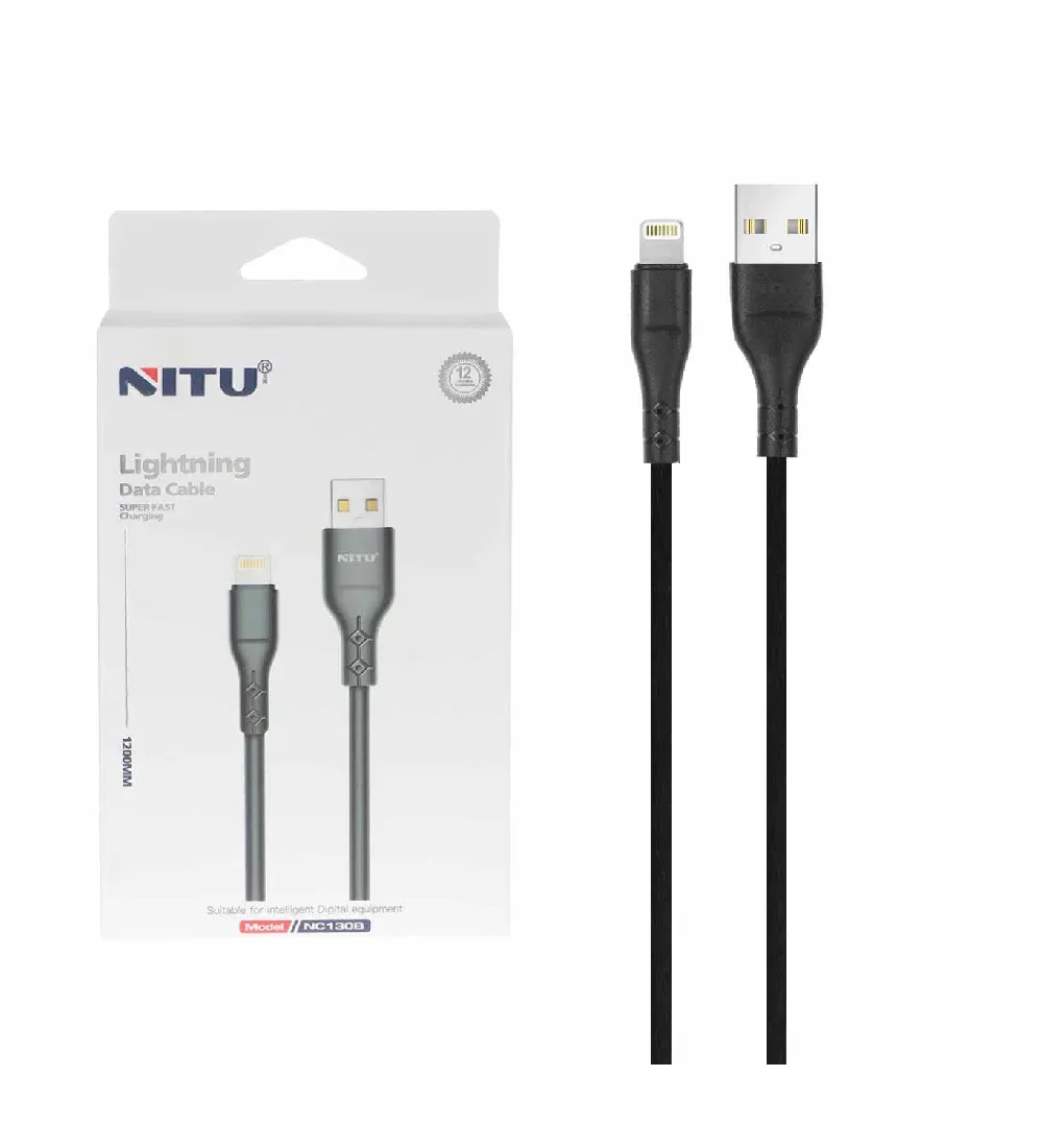 تصویر  کابل شارژ فست 1.2 متری آیفون نیتو مدل NC130B