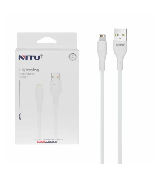 تصویر  کابل شارژ فست 1.2 متری آیفون نیتو مدل NC130B