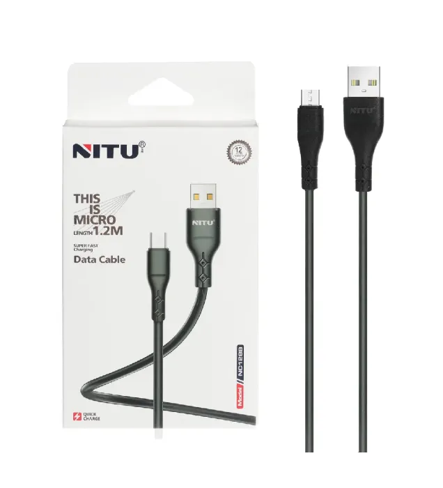 تصویر  کابل شارژ فست 1.2 متری اندروید نیتو مدل NC128B تصویر  کابل شارژ فست 1.2 متری اندروید نیتو مدل NC128B