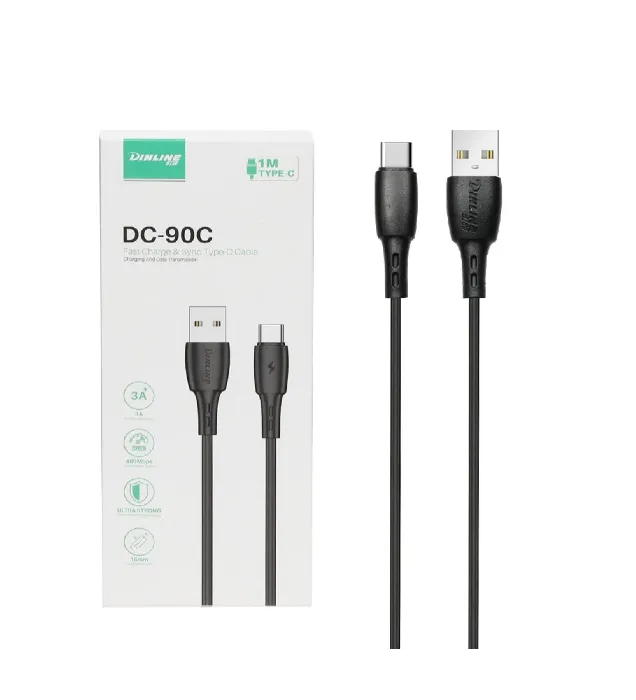 تصویر  کابل شارژ فست دینلاین Type-C مدل DC-90C