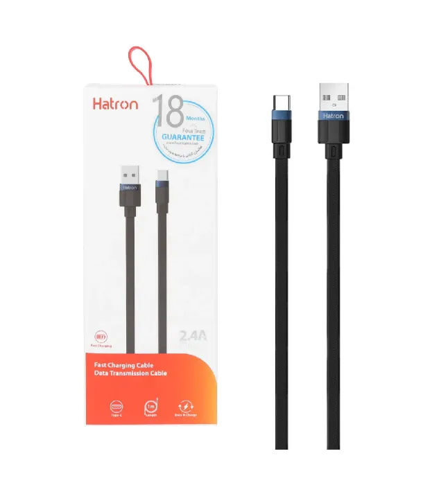 تصویر  کابل شارژ فست هترون Type-C مدل HC155UC