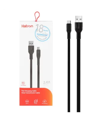 تصویر  کابل شارژ فست هترون Type-C مدل HC154UC
