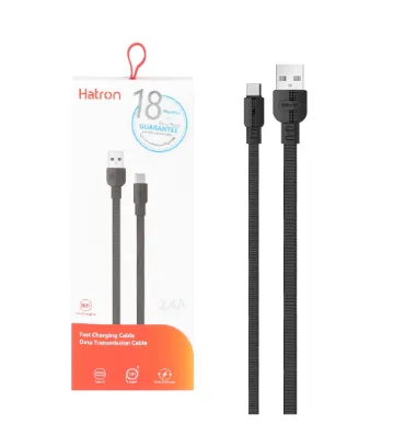 تصویر  کابل شارژ فست هترون Type-C مدل HC145UC