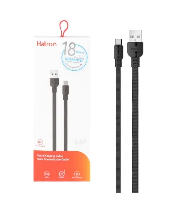 تصویر  کابل شارژ فست هترون Type-C مدل HC145UC
