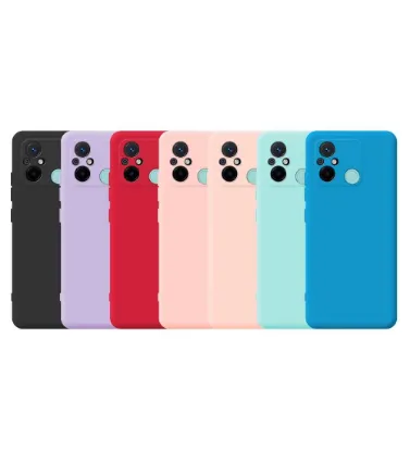 تصویر  قاب گوشی شیائومی مدل Redmi 12C مدل سیلیکونی محافظ لنزدار