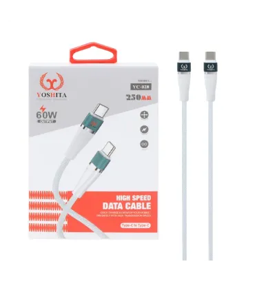 تصویر  کابل شارژ فست پاوربانک یوشیتا Type-C To Type-C مدل YC-028