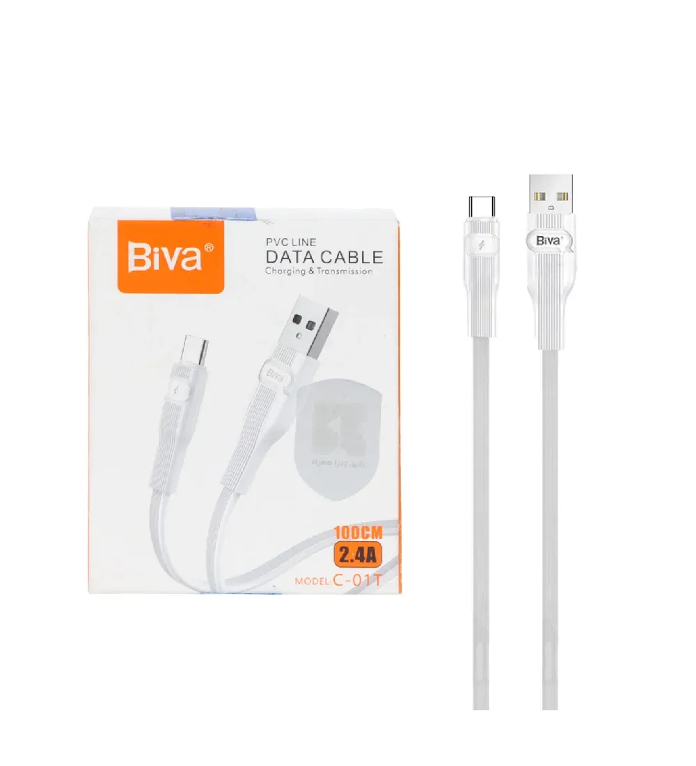 تصویر  کابل شارژ فست Type-C بیوا مدل C-01T