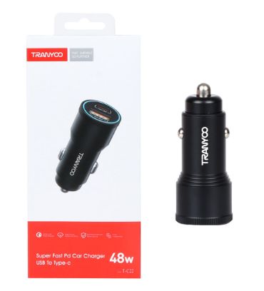 شارژر فندکی ترانیو مدل T-C22 توان 48 وات