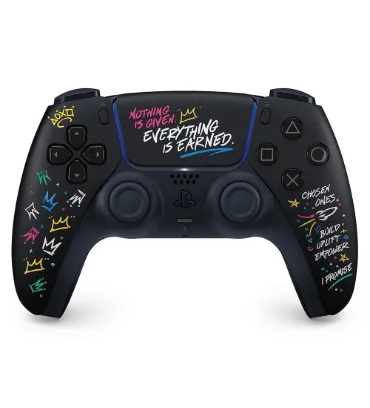 تصویر دسته PS5 مشکی مدل DualSense LeBron James Limited Edition