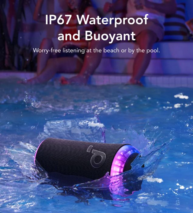 تصویر  اسپیکر بلوتوثی قابل حمل انکر مدل Glow A3166011