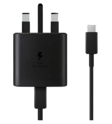 شارژر دیواری سامسونگ 45 وات مدل EP-T4510 با کابل تبدیل USB-C (سه پین)
