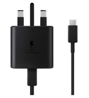 تصویر  شارژر دیواری سامسونگ 45 وات مدل EP-T4510 با کابل تبدیل USB-C (سه پین)