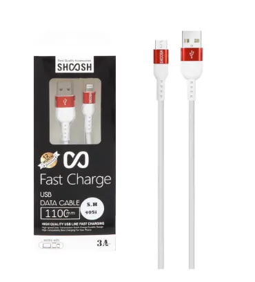 تصویر  کابل شارژ 1.1 متری فست شارژ آیفون شوش مدل SH405i