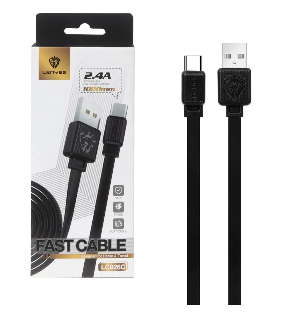 تصویر  کابل شارژ فست Type-C لنیز مدل LC926C