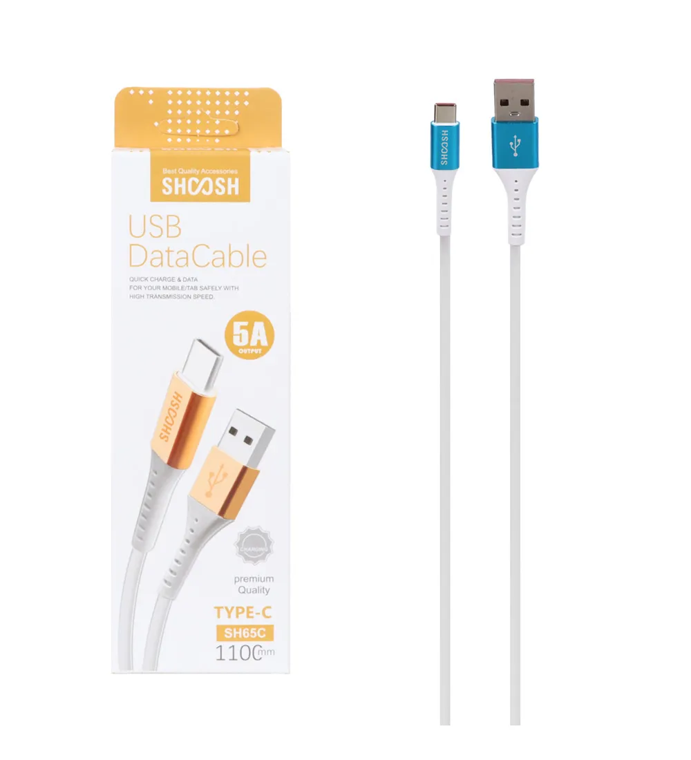 تصویر  کابل شارژ 1.1 متری فست شارژ Type-C شوش مدل SH65C