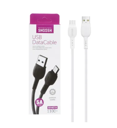 تصویر  کابل شارژ فست اندروید شوش مدل SH407A طول 1.1 متر