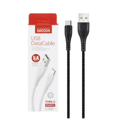 تصویر  کابل شارژ 1.1 متری فست شارژ Type-C شوش مدل SH401C
