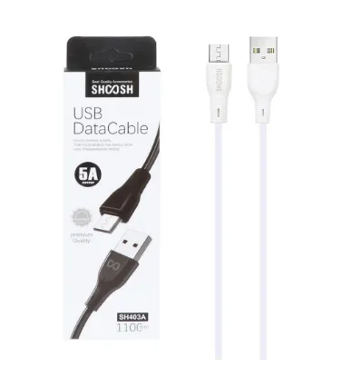 تصویر  کابل شارژ 1.1 متری فست شارژ اندروید شوش مدل SH403A