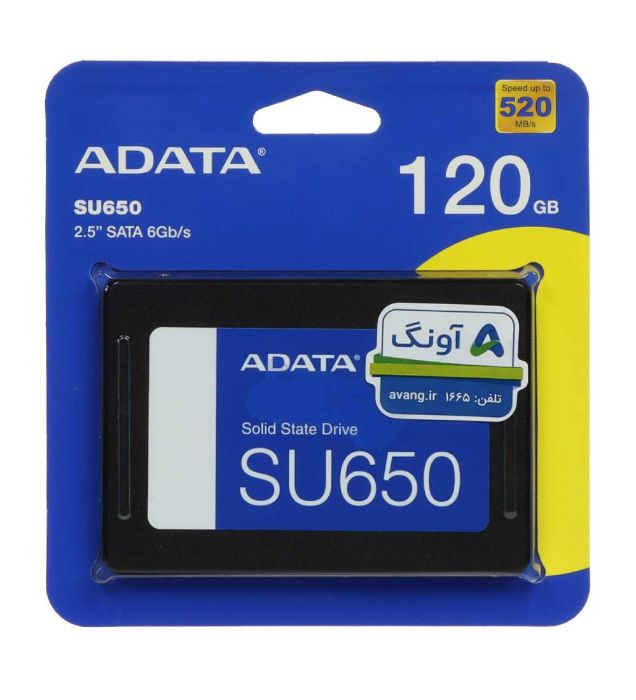 تصویر  هارد SSD اینترنال ای دیتا مدل SU650 ظرفیت 120 گیگابایت